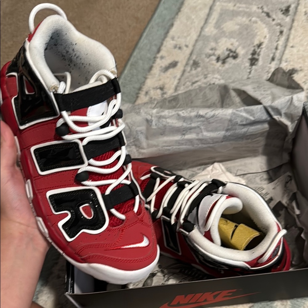Nike Red and Black Air Sneakers - Picture 2 of 4